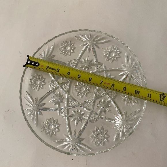 Early American Prescut round platter | Anchor Hocking vintage cake plate | - Picture 3 of 5